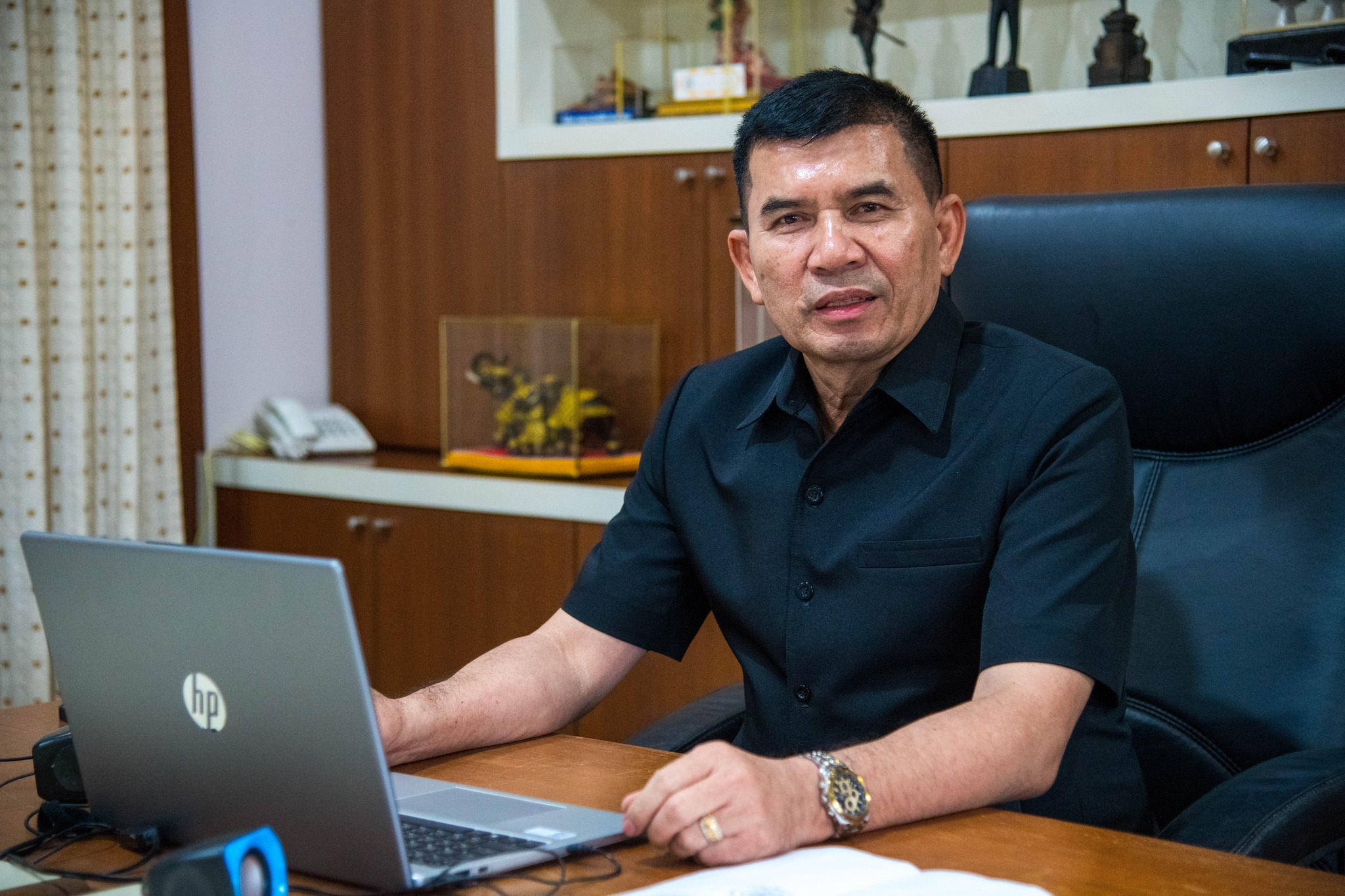 อบจ.ตรัง ร่วมรับชมการถ่ายทอดสดการตรวจเยี่ยมและมอบนโยบายของรัฐมนตรีช่วยว่าการกระทรวงมหาดไทย